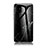 Samsung Galaxy A51 4G用ハイブリットバンパーケース プラスチック パターン 鏡面 カバー サムスン ブラック