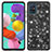 Samsung Galaxy A51 4G用ハイブリットバンパーケース ブリンブリン カバー 前面と背面 360度 フル JX1 サムスン ブラック