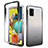 Samsung Galaxy A51 4G用前面と背面 360度 フルカバー 極薄ソフトケース シリコンケース 耐衝撃 全面保護 バンパー 勾配色 透明 サムスン ダークグレー