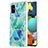 Samsung Galaxy A51 4G用シリコンケース ソフトタッチラバー バタフライ パターン カバー Y01B サムスン グリーン
