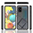 Samsung Galaxy A51 4G用360度 フルカバー ハイブリットバンパーケース クリア透明 プラスチック カバー ZJ1 サムスン 