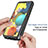 Samsung Galaxy A51 4G用360度 フルカバー ハイブリットバンパーケース クリア透明 プラスチック カバー ZJ1 サムスン 
