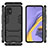 Samsung Galaxy A51 4G用ハイブリットバンパーケース スタンド プラスチック 兼シリコーン カバー A01 サムスン 