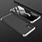Samsung Galaxy A51 5G用ハードケース プラスチック 質感もマット 前面と背面 360度 フルカバー P01 サムスン シルバー・ブラック