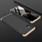 Samsung Galaxy A51 5G用ハードケース プラスチック 質感もマット 前面と背面 360度 フルカバー P01 サムスン ゴールド・ブラック
