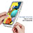 Samsung Galaxy A51 5G用前面と背面 360度 フルカバー 極薄ソフトケース シリコンケース 耐衝撃 全面保護 バンパー 勾配色 透明 サムスン 