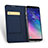 Samsung Galaxy A6 (2018) Dual SIM用手帳型 レザーケース スタンド サムスン ネイビー