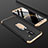Samsung Galaxy A6 Plus (2018)用ハードケース プラスチック 質感もマット 前面と背面 360度 フルカバー アンド指輪 サムスン ゴールド・ブラック