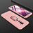 Samsung Galaxy A6 Plus (2018)用ハードケース プラスチック 質感もマット 前面と背面 360度 フルカバー アンド指輪 サムスン ピンク