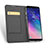 Samsung Galaxy A6 Plus (2018)用手帳型 レザーケース スタンド サムスン ブラック