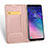 Samsung Galaxy A6 Plus用手帳型 レザーケース スタンド サムスン ピンク