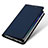 Samsung Galaxy A6 Plus用手帳型 レザーケース スタンド サムスン ネイビー