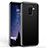 Samsung Galaxy A6 Plus用360度 フルカバーハイブリットバンパーケース クリア透明 プラスチック 鏡面 サムスン ブラック
