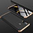 Samsung Galaxy A60用ハードケース プラスチック 質感もマット 前面と背面 360度 フルカバー サムスン ゴールド・ブラック