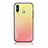 Samsung Galaxy A60用ハイブリットバンパーケース プラスチック 鏡面 虹 グラデーション 勾配色 カバー LS1 サムスン 