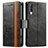 Samsung Galaxy A70用手帳型 レザーケース スタンド カバー S02D サムスン ブラック