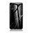 Samsung Galaxy A70用ハイブリットバンパーケース プラスチック パターン 鏡面 カバー LS2 サムスン ブラック