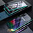 Samsung Galaxy A70用ケース 高級感 手触り良い アルミメタル 製の金属製 360度 フルカバーバンパー 鏡面 カバー サムスン グリーン