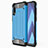 Samsung Galaxy A70用360度 フルカバー極薄ソフトケース シリコンケース 耐衝撃 全面保護 バンパー S02 サムスン ブルー
