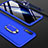 Samsung Galaxy A70用ハードケース プラスチック 質感もマット 前面と背面 360度 フルカバー アンド指輪 サムスン ネイビー