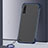 Samsung Galaxy A70用ハードカバー クリスタル クリア透明 S01 サムスン ネイビー
