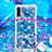 Samsung Galaxy A70用シリコンケース ソフトタッチラバー ブリンブリン カバー 携帯ストラップ S02 サムスン 