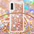 Samsung Galaxy A70用シリコンケース ソフトタッチラバー ブリンブリン カバー 携帯ストラップ S03 サムスン 