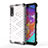 Samsung Galaxy A70E用360度 フルカバー ハイブリットバンパーケース クリア透明 プラスチック カバー AM1 サムスン ホワイト