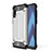 Samsung Galaxy A70S用ハイブリットバンパーケース プラスチック 兼シリコーン カバー WL1 サムスン シルバー