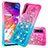 Samsung Galaxy A70S用シリコンケース ソフトタッチラバー ブリンブリン カバー S02 サムスン ピンク