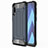 Samsung Galaxy A70S用360度 フルカバー極薄ソフトケース シリコンケース 耐衝撃 全面保護 バンパー S02 サムスン ネイビー