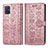 Samsung Galaxy A71 5G用手帳型 レザーケース スタンド パターン カバー S03D サムスン ピンク