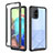 Samsung Galaxy A71 5G用360度 フルカバー ハイブリットバンパーケース クリア透明 プラスチック カバー ZJ1 サムスン ブラック