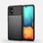 Samsung Galaxy A71 5G用シリコンケース ソフトタッチラバー ライン カバー S01 サムスン ブラック