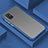 Samsung Galaxy A71 5G用ハイブリットバンパーケース クリア透明 プラスチック 鏡面 カバー M01 サムスン ネイビー
