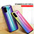 Samsung Galaxy A71 5G用ハイブリットバンパーケース プラスチック 鏡面 虹 グラデーション 勾配色 カバー LS2 サムスン 