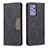 Samsung Galaxy A72 5G用手帳型 レザーケース スタンド カバー B01F サムスン ブラック