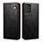 Samsung Galaxy A72 5G用手帳型 レザーケース スタンド カバー B02S サムスン ブラック