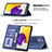 Samsung Galaxy A72 5G用手帳型 レザーケース スタンド カバー B01F サムスン 