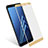 Samsung Galaxy A8+ A8 Plus (2018) Duos A730F用強化ガラス フル液晶保護フィルム サムスン ゴールド