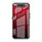 Samsung Galaxy A80用ハイブリットバンパーケース プラスチック 鏡面 虹 グラデーション 勾配色 カバー H01 サムスン レッド