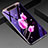 Samsung Galaxy A80用ハイブリットバンパーケース プラスチック 鏡面 花 カバー サムスン ローズレッド