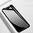 Samsung Galaxy A80用ハイブリットバンパーケース プラスチック 鏡面 カバー T02 サムスン ブラック