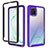 Samsung Galaxy A81用360度 フルカバー ハイブリットバンパーケース クリア透明 プラスチック カバー ZJ1 サムスン ラベンダー