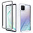 Samsung Galaxy A81用360度 フルカバー ハイブリットバンパーケース クリア透明 プラスチック カバー ZJ1 サムスン ホワイト