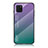 Samsung Galaxy A81用ハイブリットバンパーケース プラスチック 鏡面 虹 グラデーション 勾配色 カバー LS1 サムスン マルチカラー