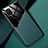 Samsung Galaxy A81用シリコンケース ソフトタッチラバー レザー柄 アンドマグネット式 サムスン グリーン
