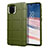 Samsung Galaxy A81用360度 フルカバー極薄ソフトケース シリコンケース 耐衝撃 全面保護 バンパー サムスン グリーン