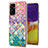 Samsung Galaxy A82 5G用シリコンケース ソフトタッチラバー バタフライ パターン カバー Y03B サムスン カラフル