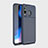 Samsung Galaxy A8s SM-G8870用シリコンケース ソフトタッチラバー ツイル カバー サムスン ネイビー